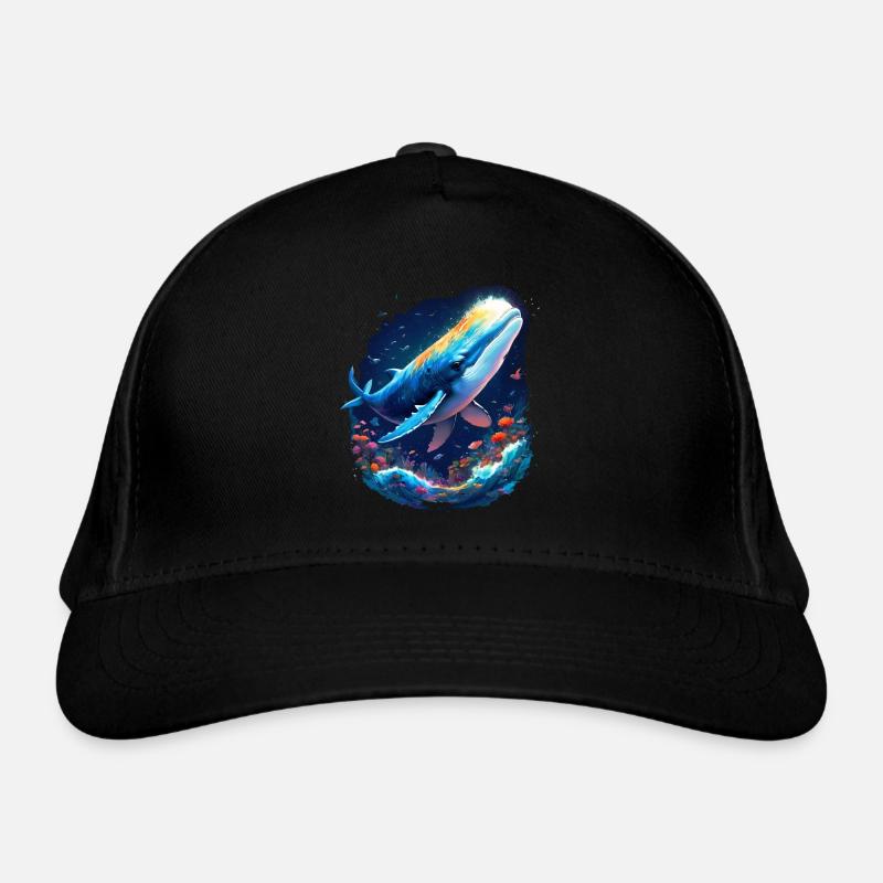 Blauwal Bio-Baseballkappe