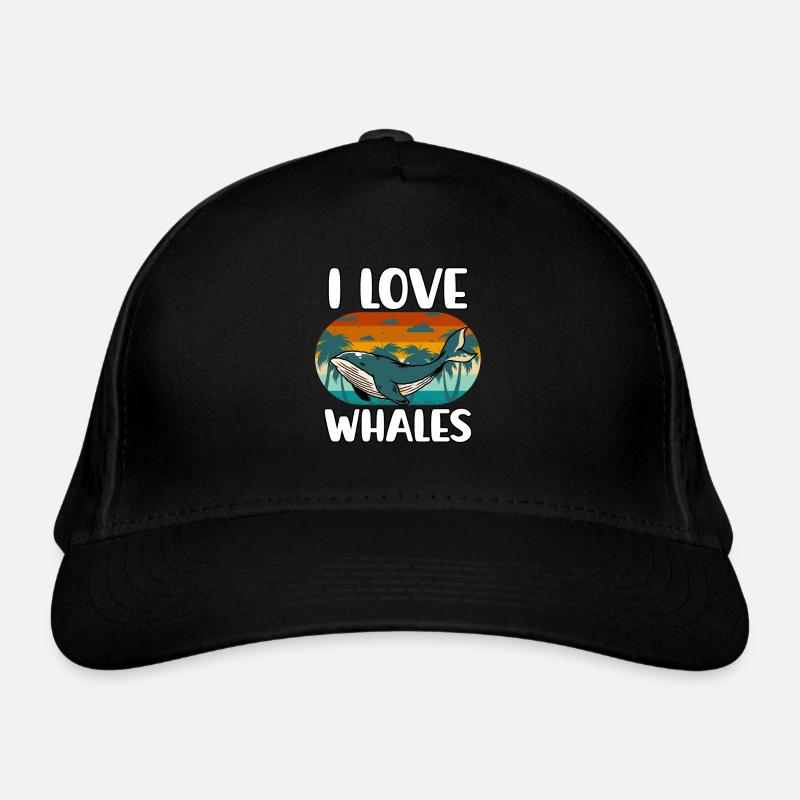 J’adore les baleines Casquette classique bio