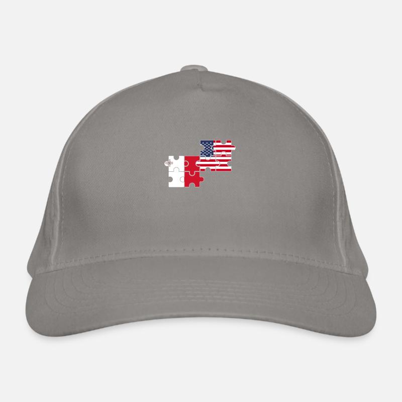 Malte, Etats-Unis, drapeau, Américain, Maltais Casquette classique bio