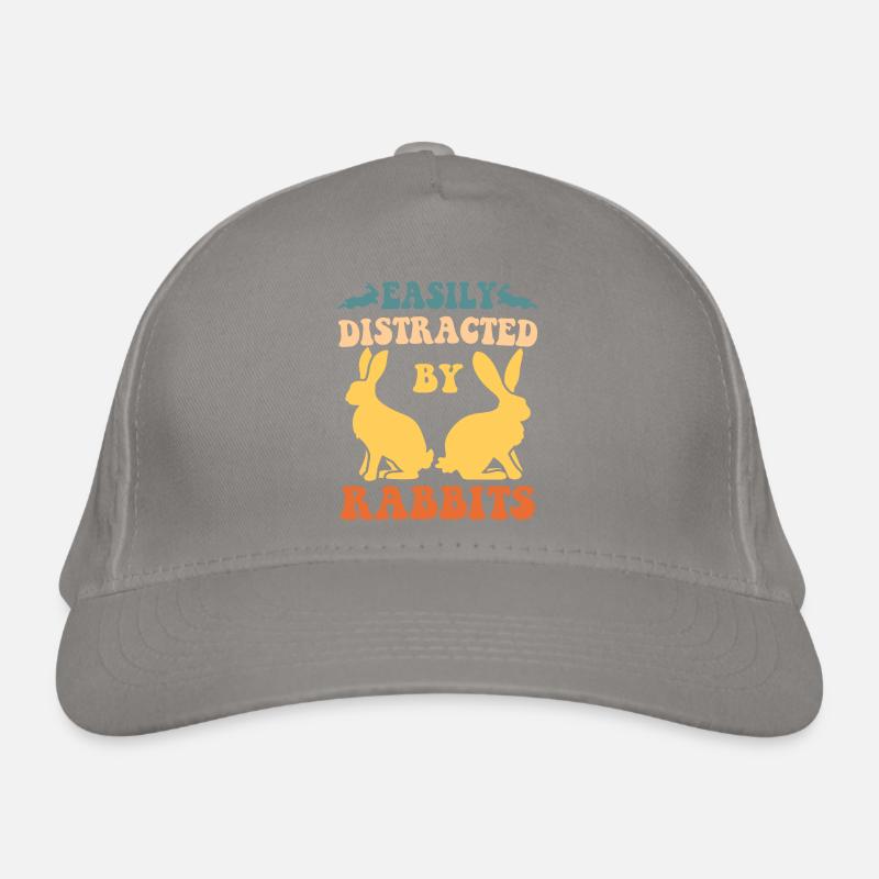 Facilement distrait par les lapins Casquette classique bio