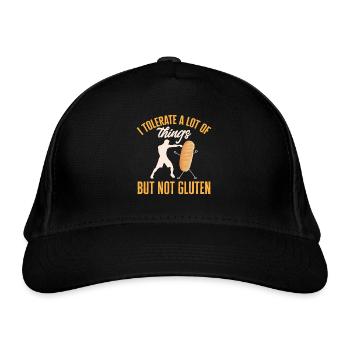 Gluten Free Gluten Intolerance - Organic Baseball Cap - black - Front
