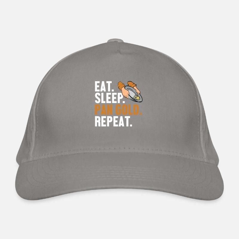 Manger Sleep Pan Gold Répéter Prospection Miner Gold Casquette classique bio