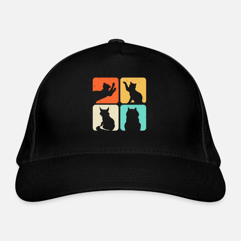Motif de chat Casquette classique bio