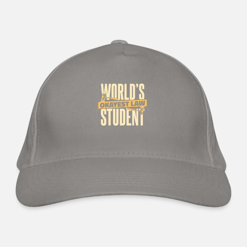 World's Okayest Law Student University Students Organic Baseball Cap