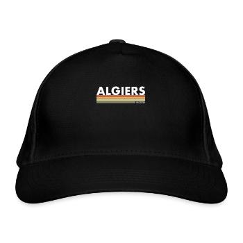Alger Algérie Rétro Algérienne - Casquette classique bio - noir - Devant