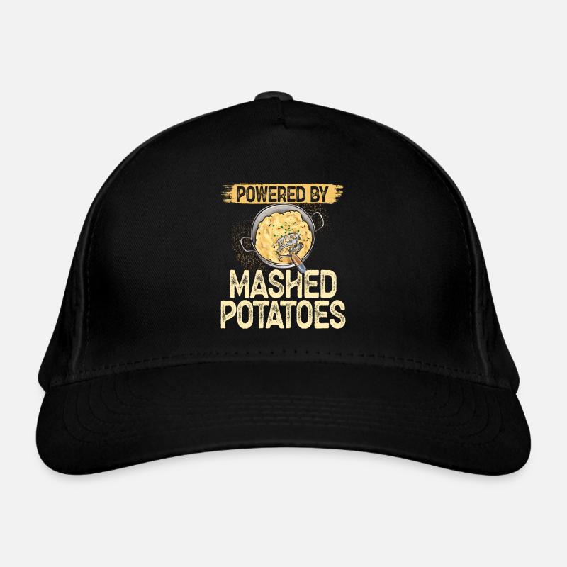 Mashed potatoes Mashed potatoes - Organic Baseball Cap - black