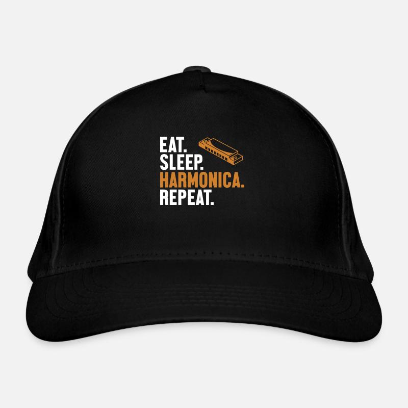 Manger Sommeil Harmonica Répéter Bouche Harmoniste Harmoniste Casquette classique bio