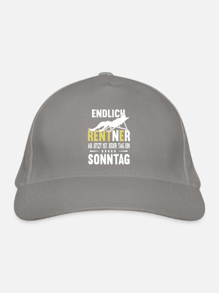 Colleagues Pensioners Pension Start of Retirement - Organic Baseball Cap - light grey - Front