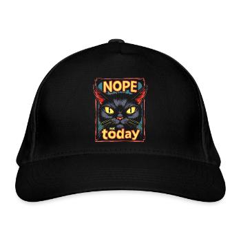 Cat Mood - Organic Baseball Cap - black - Front