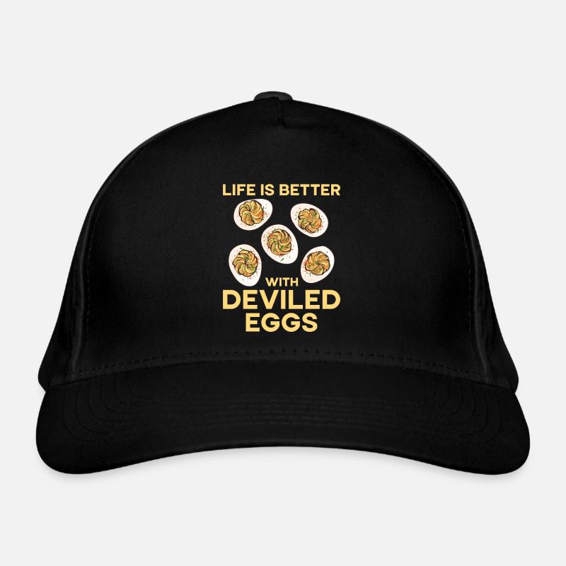 Stuffed Eggs Deviled Eggs Organic Baseball Cap