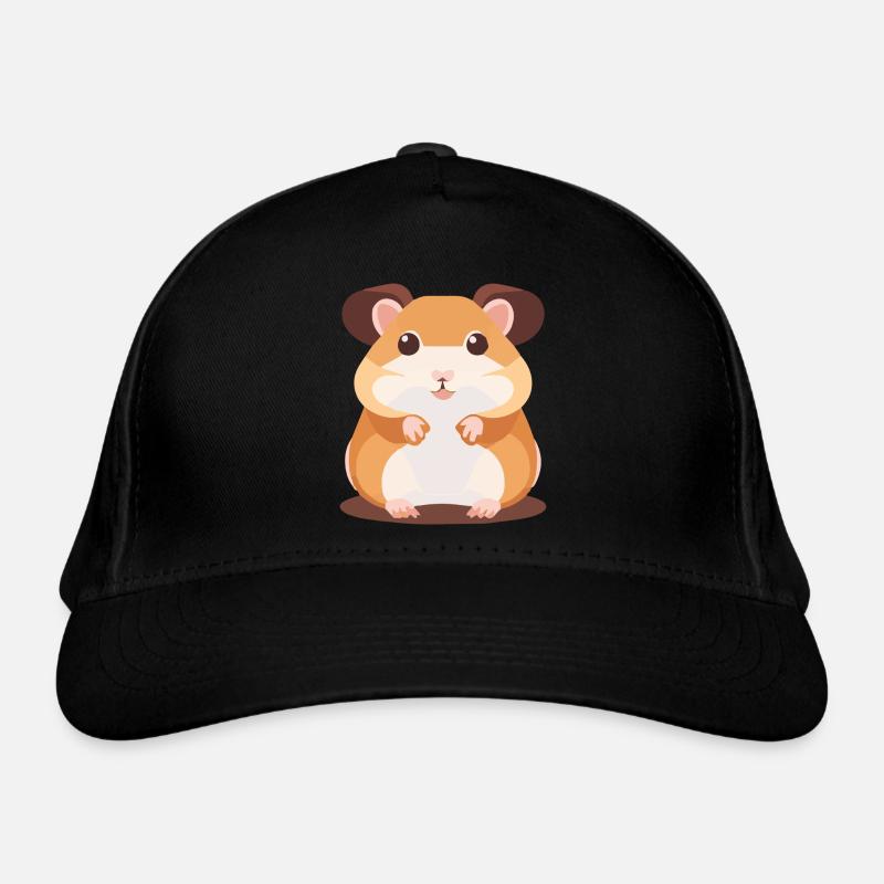 Hamster mignon avec de grands yeux Casquette classique bio