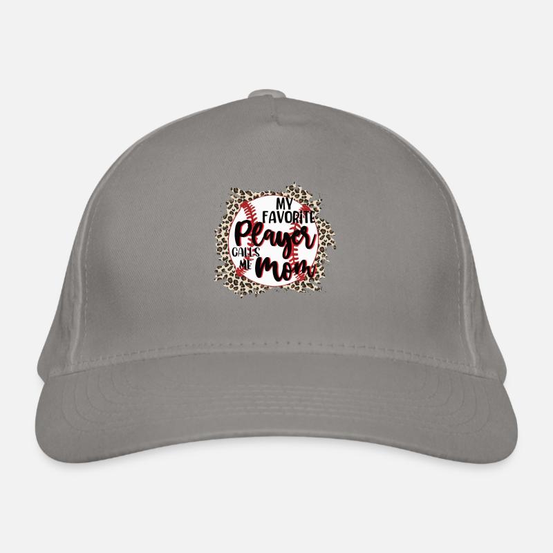 Ma joueuse préférée m’appelle maman baseball Casquette classique bio