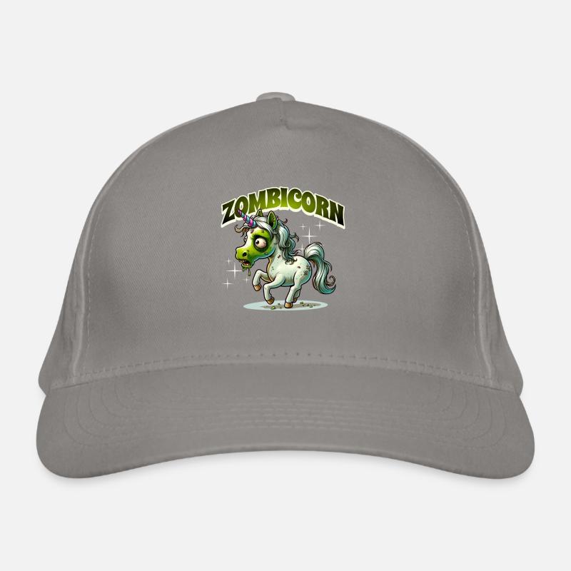 Zombiecorn Zombie Einhorn Bio-Baseballkappe