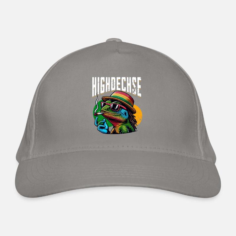 Highdechse Echsen Leguan Reptilien Bio-Baseballkappe