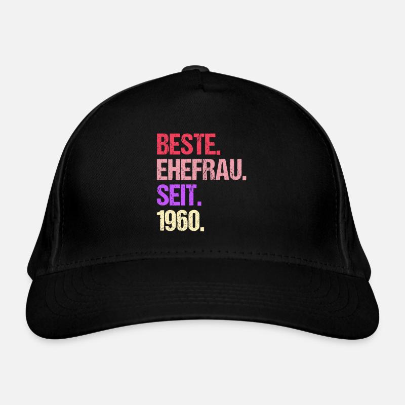 Valentinstag Beste Ehefrau Seit 1960 Bio-Baseballkappe