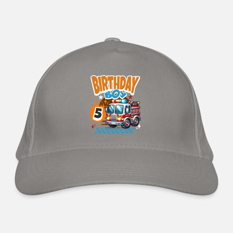 5th Birthday Fire Brigade Organic Baseball Cap
