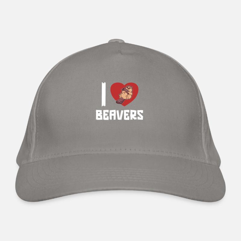 I love Beavers Eurasian Castor Canadensis Beaver Organic Baseball Cap