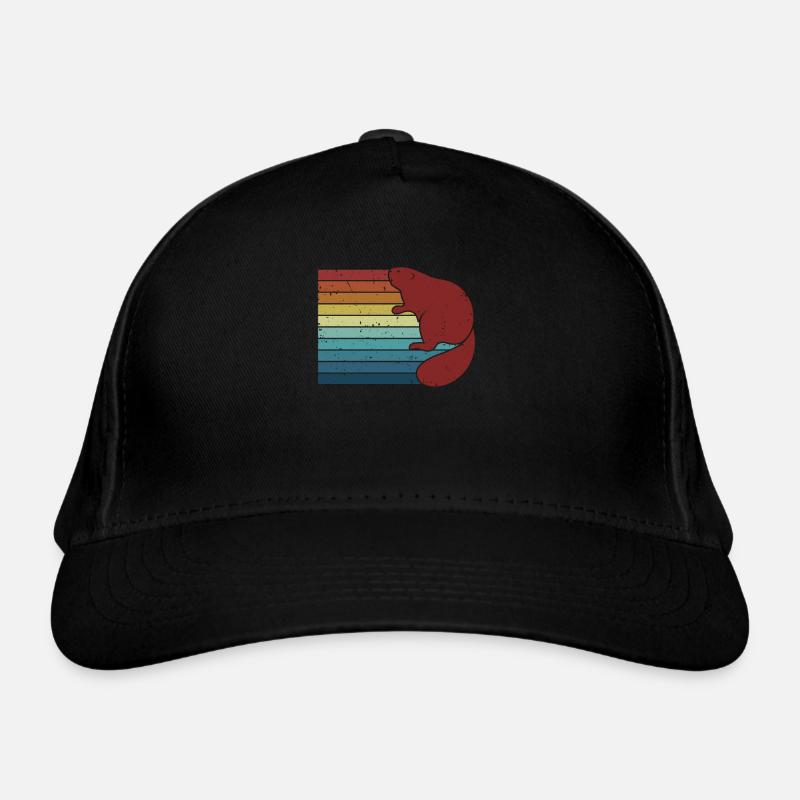 Retro Castor Canadensis Eurasien d’Amérique du Nord Casquette classique bio