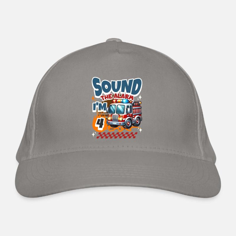 4th Birthday Fire Brigade Organic Baseball Cap