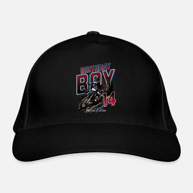 14e anniversaire de motocross Casquette classique bio