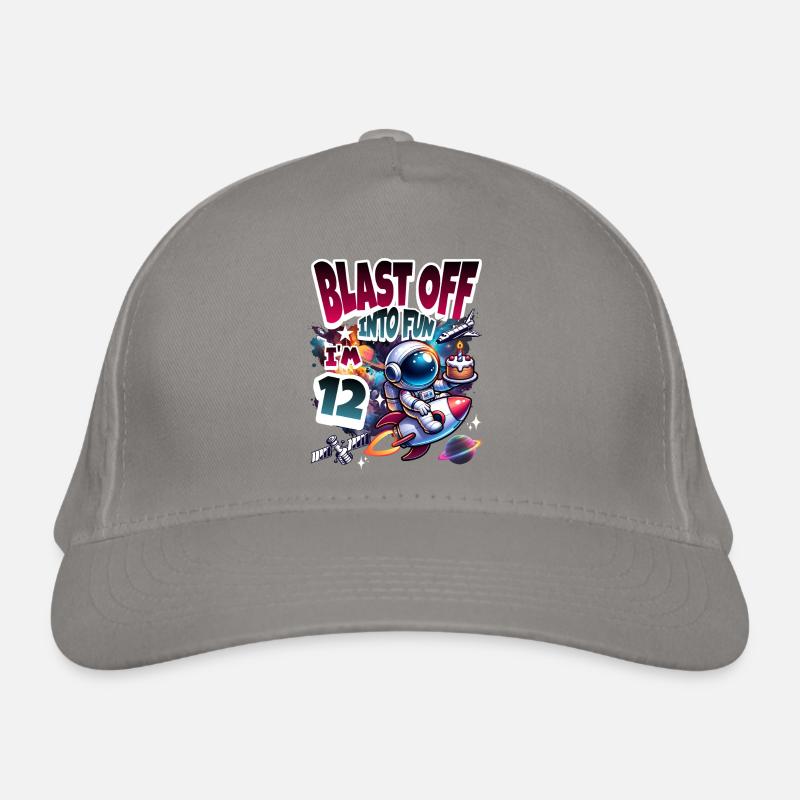 Astronaut 12th Birthday Space Organic Baseball Cap