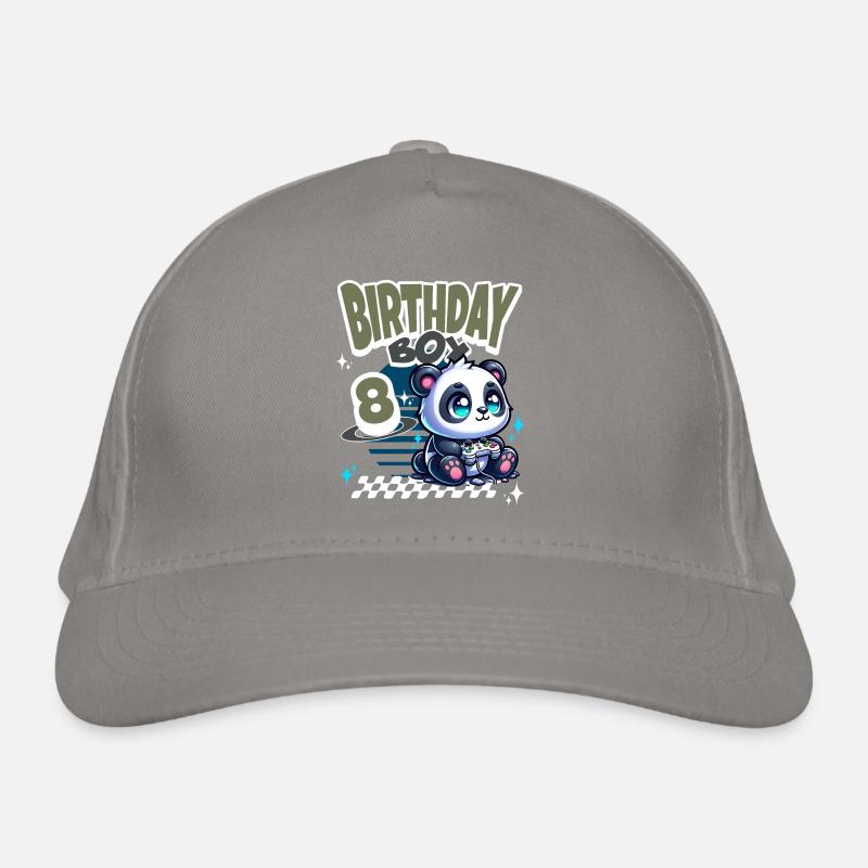 8. Geburtstag Kindergeburtstag Gaming Panda Bio-Baseballkappe