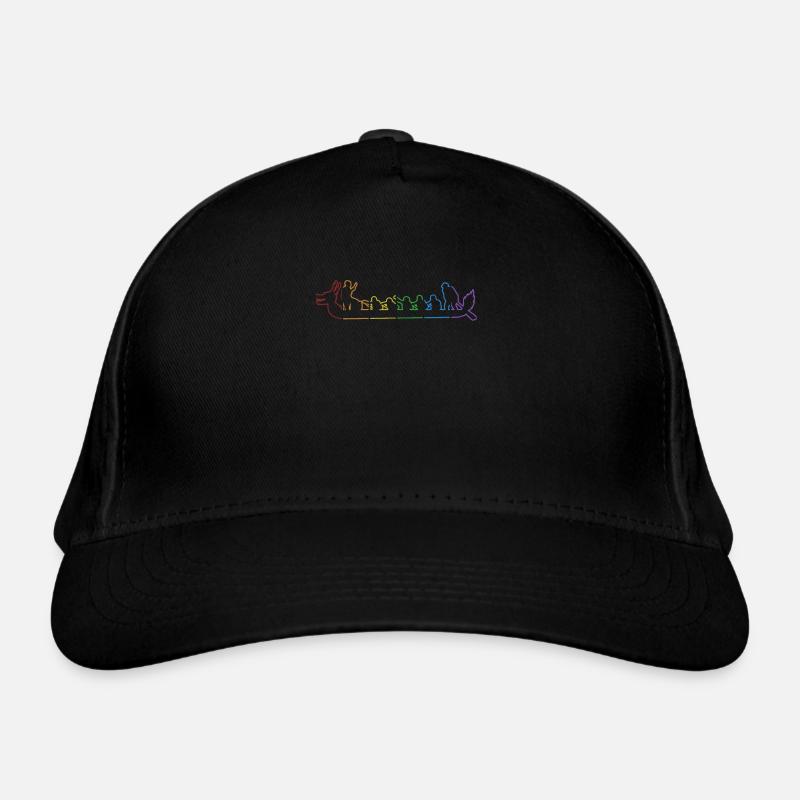 Dragon Boat LGBT Rainbow Paddler Drummer Team Casquette classique bio