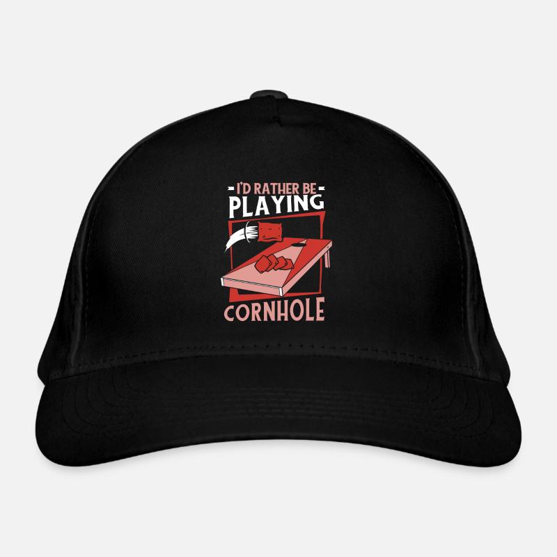 Plutôt jouer à Cornhole Bean Bag Plateaux de jeu Casquette classique bio