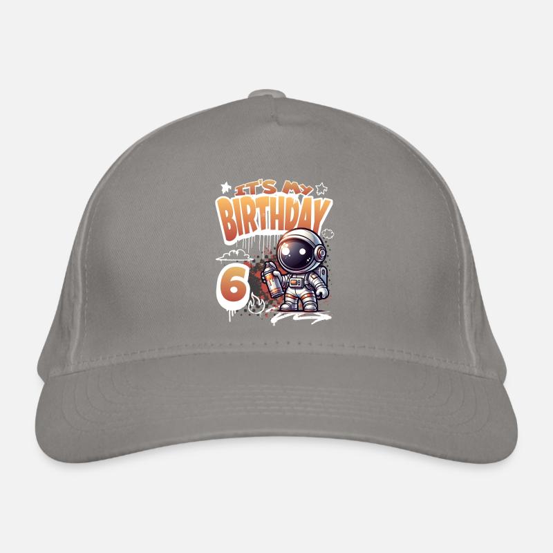 Graffiti astronaute 6ème anniversaire Casquette classique bio