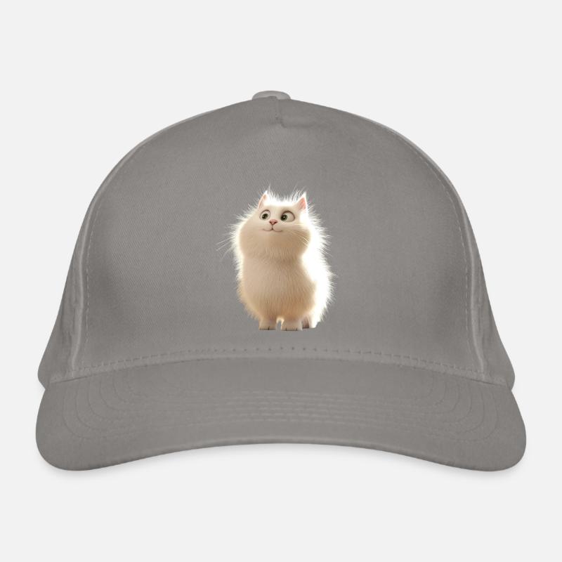 Chat Angora Blanc Chat Angora Chats Angora Mignons Casquette classique bio