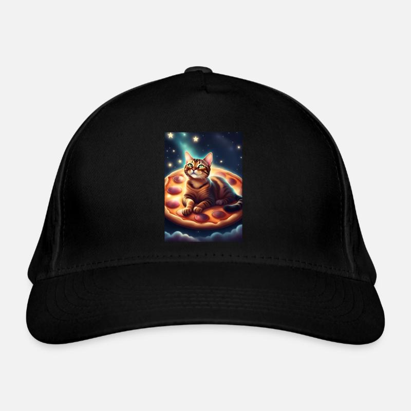 Chat pizza Casquette classique bio