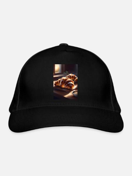 Croissant - Organic Baseball Cap - black - Front