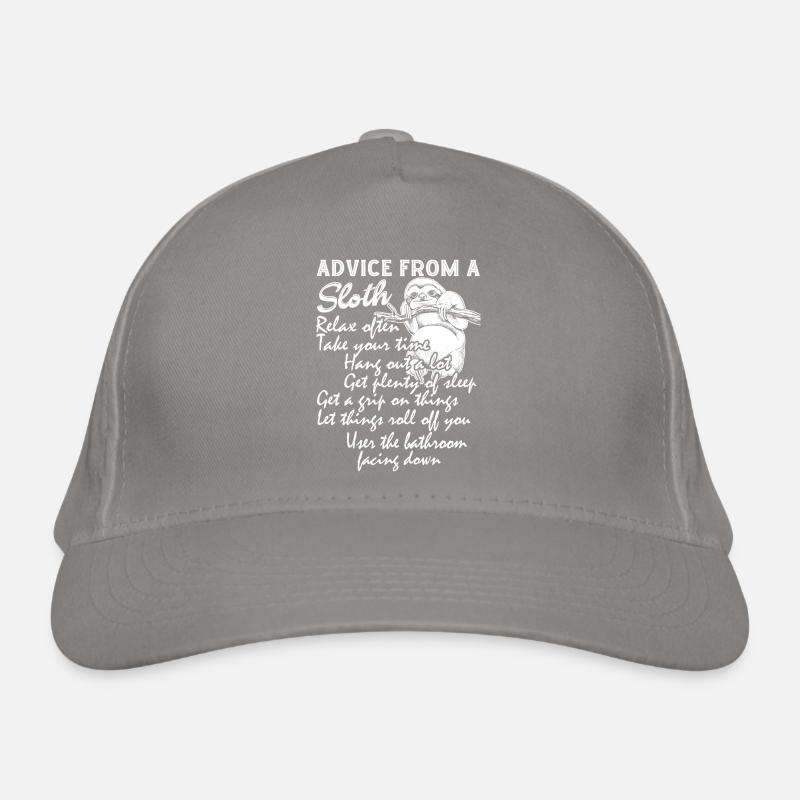 Advice From A Sloth Organic Baseball Cap