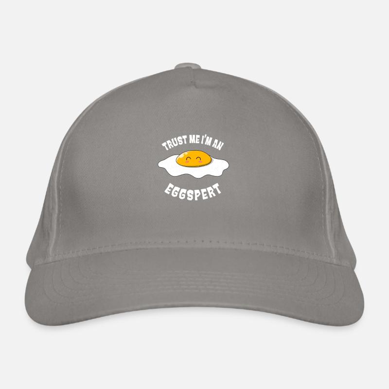 Expert Oeuf au plat Drôle d’oeufs Jeu de mots Casquette classique bio
