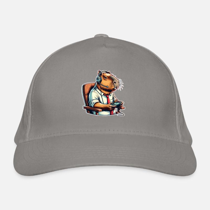 Capybara Gaming Nerd Bio-Baseballkappe