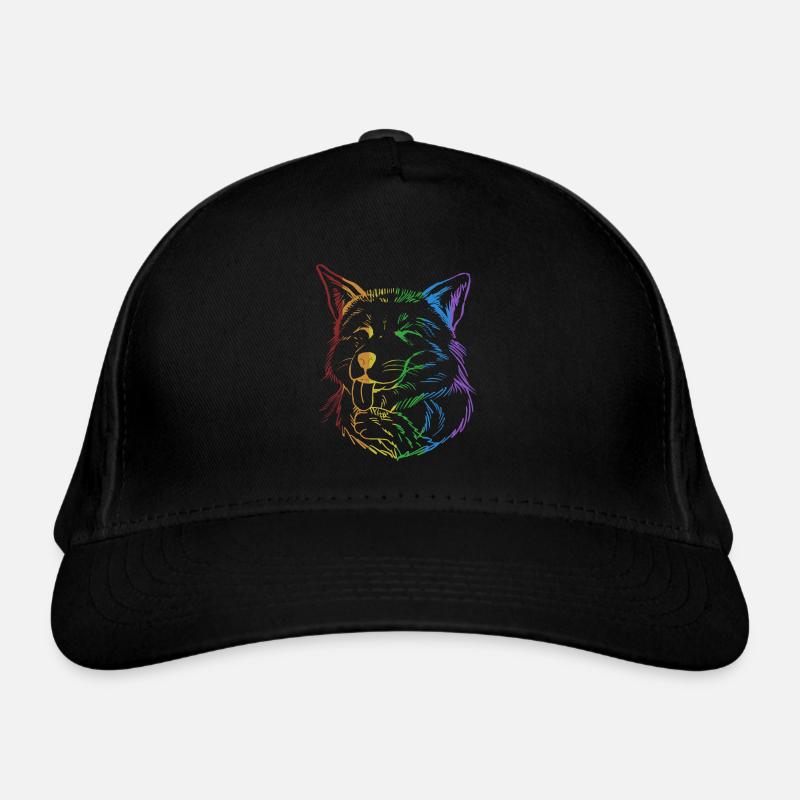 Fuchs LGBT Regenbogen Caninae Rotfuchs Canidae Fuchs Bio-Baseballkappe