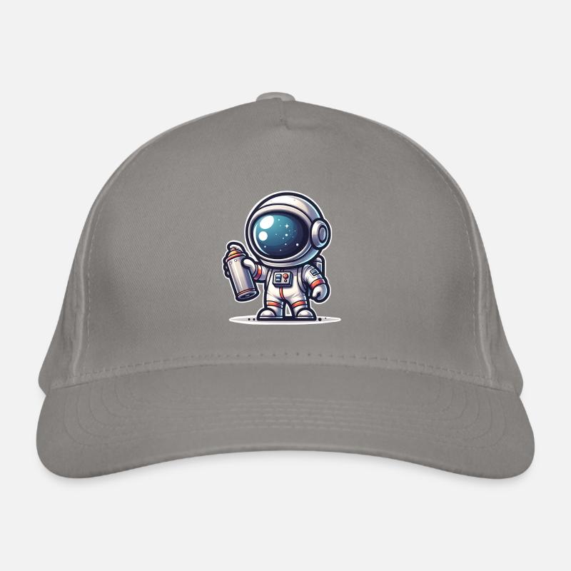 Graffiti Sprayer Astronaut Organic Baseball Cap