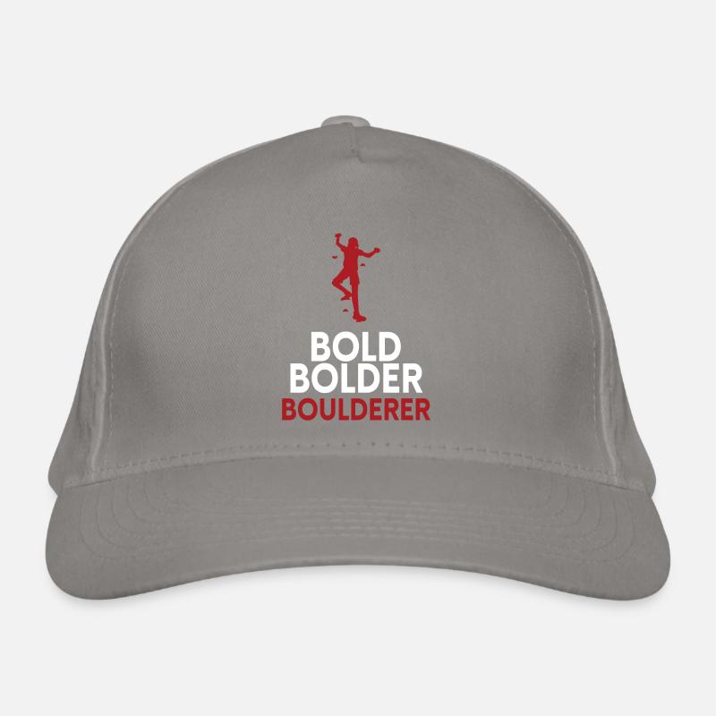 Bold Bolder Boulderer Bouldern Bio-Baseballkappe