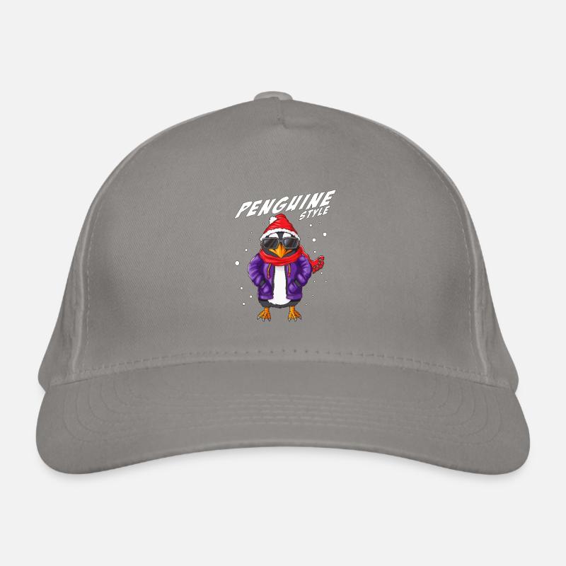 Cool Penguin Style Antarctica Winter Outfit Organic Baseball Cap