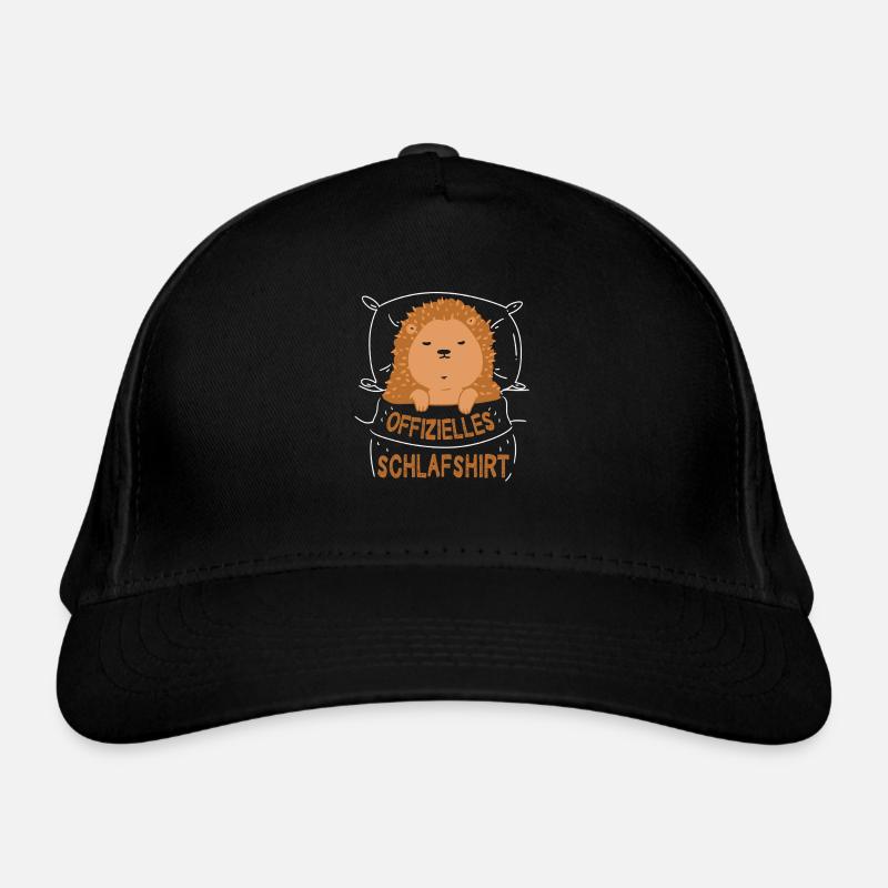 Offizielles Schlafshirt Igel Geschenk Bio-Baseballkappe