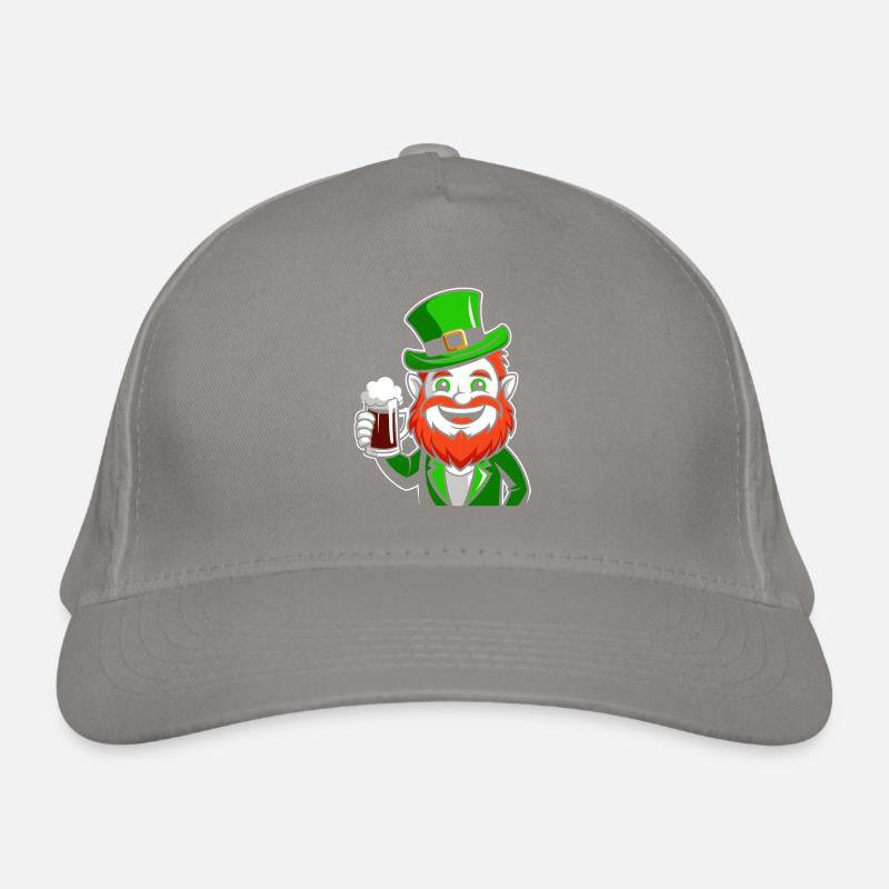 Leprechaun & Beer - Saint-Patrick - Irlande Casquette classique bio