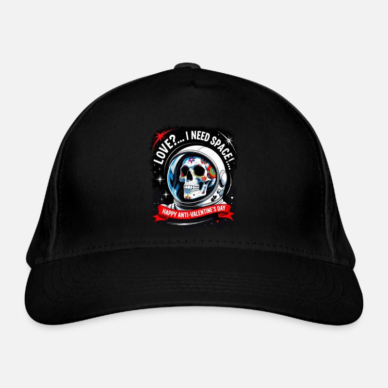 Amour?.. Crâne en sucre d’astronaute anti Saint-Valentin. Casquette classique bio