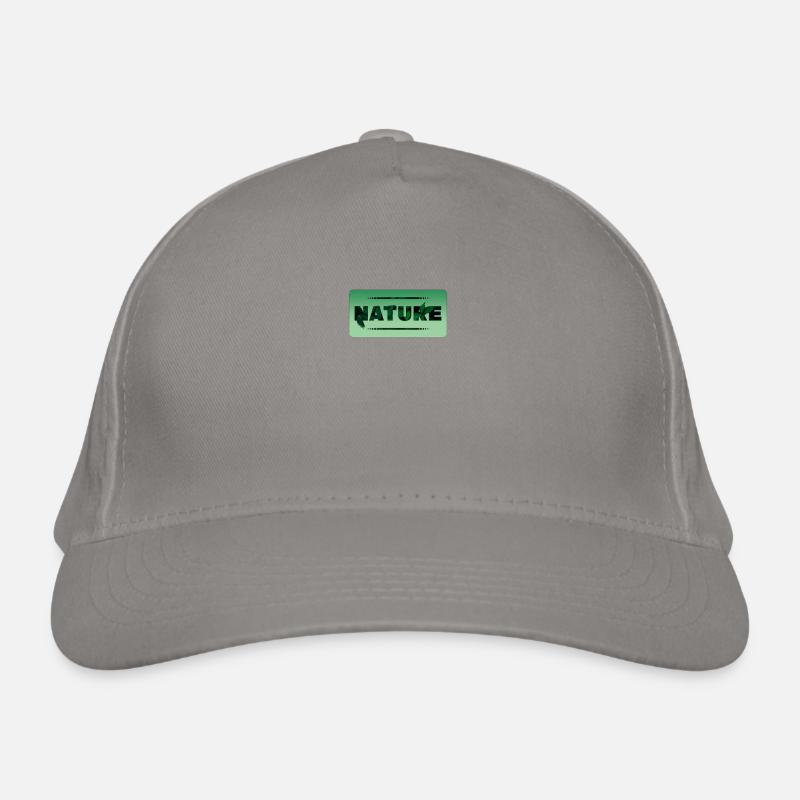Nature Leaf Text Organic Baseball Cap
