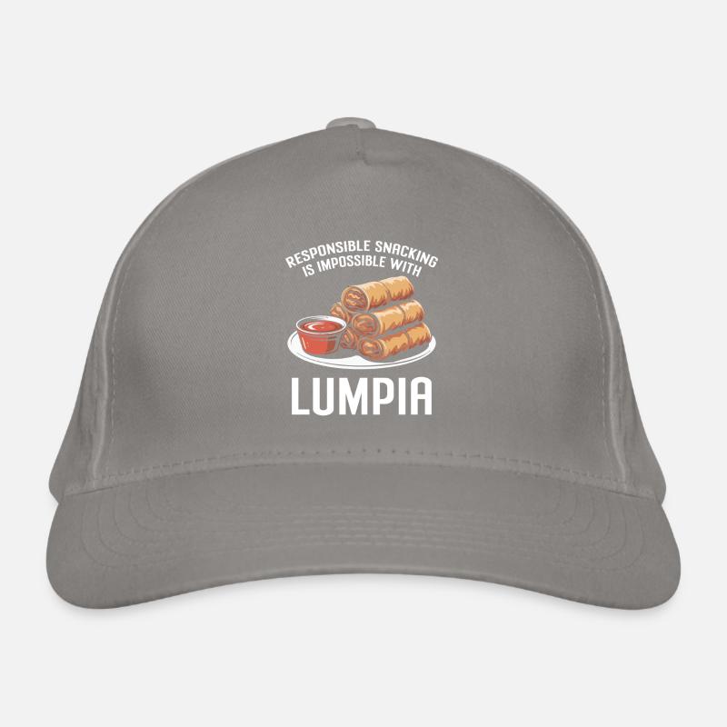 Asian Snack Lumpia Spring Rolls Organic Baseball Cap