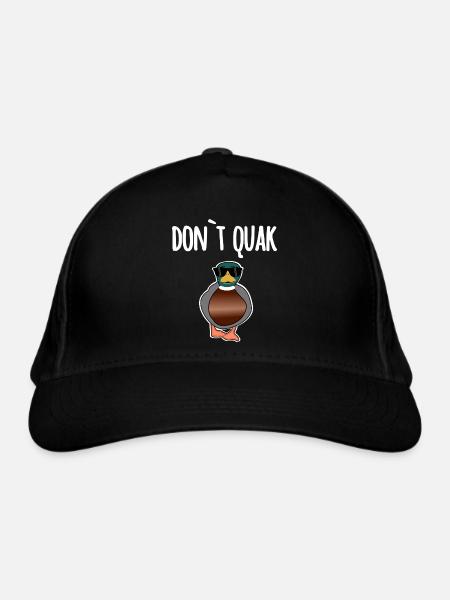 Nicht Quaken - Bio-Baseballkappe - Schwarz