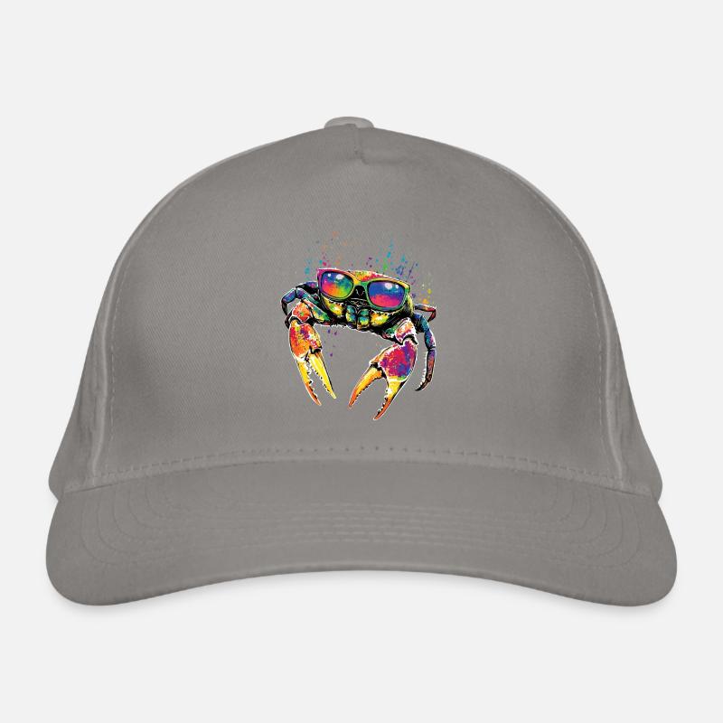 Krebs Krabbe Krebstiere Crab Strandkrabbe Krebse Bio-Baseballkappe