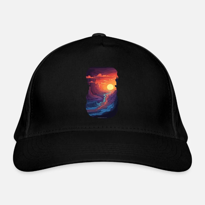 Coucher de soleil dans le canyon - Aventure dans le Casquette classique bio