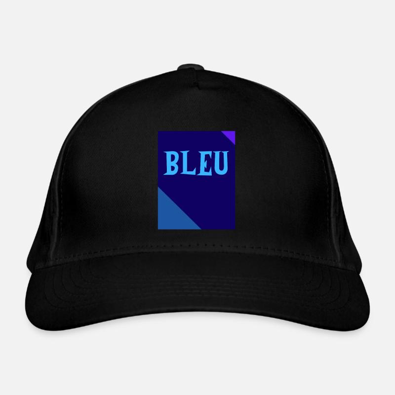 BLEU Tableau Rectangle Triangles Casquette classique bio