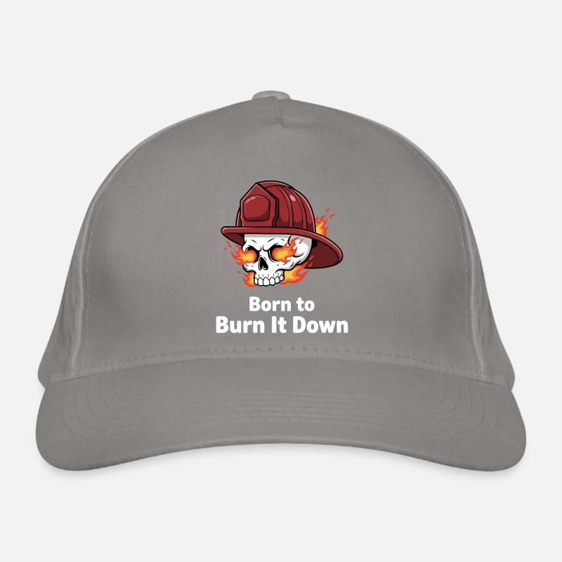 Born to Burn It Down Skull Bio-Baseballkappe