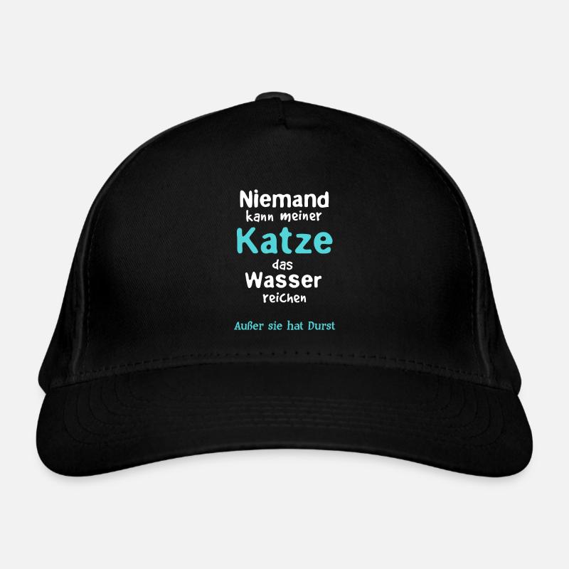 Zone d’eau des chats - Casquette classique bio - noir